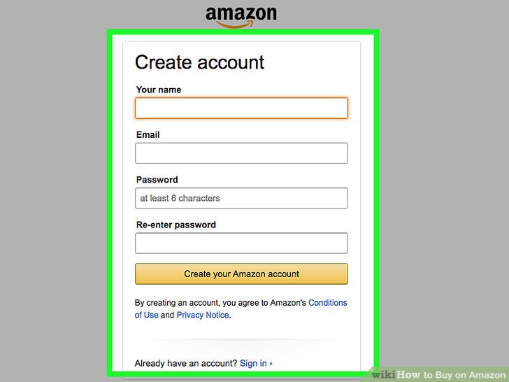 hướng dẫn đăng ký tài khoản amazon