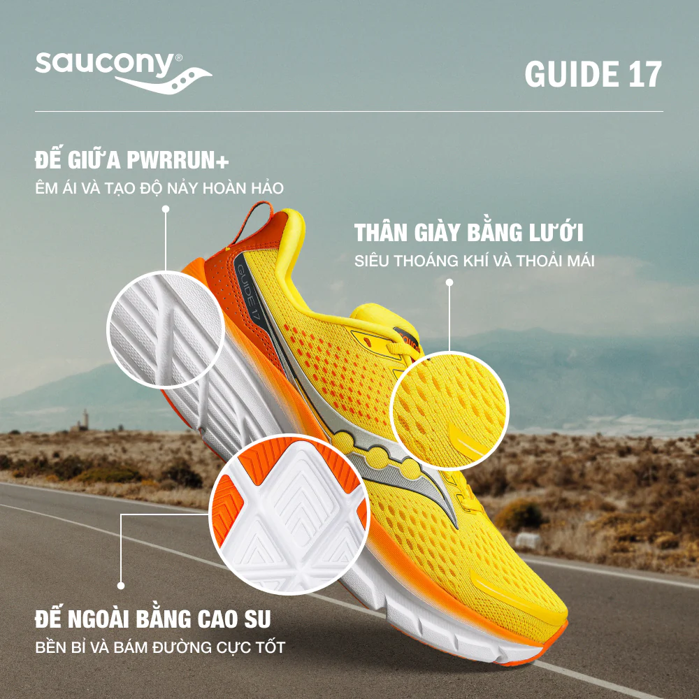 Giày Chạy Bộ Saucony Guide 17